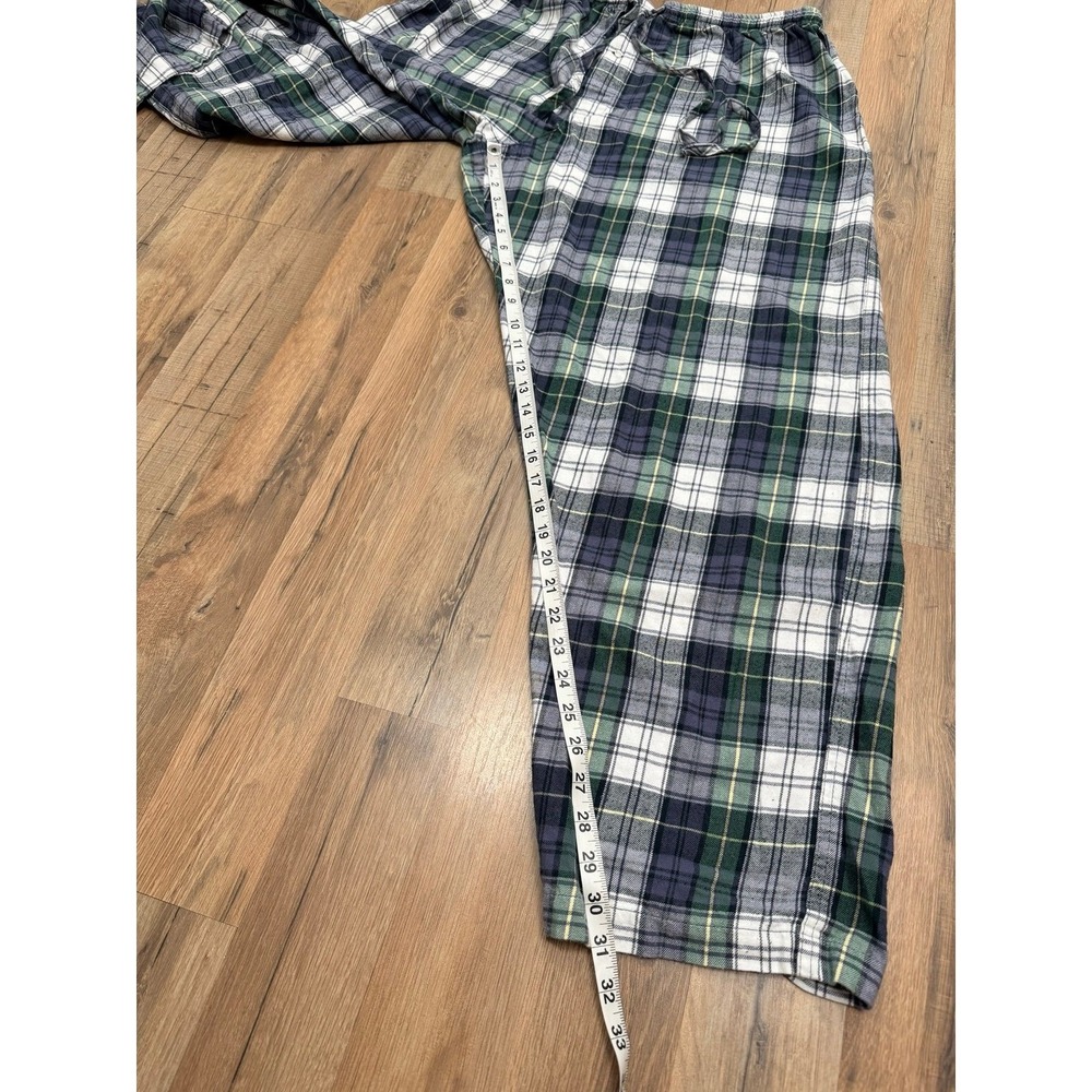 Disney Store Plaid Pajama Pants Green Blue Cotton‎ Lounge Sleep Size XL - Picture 7 of 8